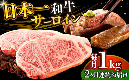 【全2回定期便】【A4～A5】長崎和牛サーロインステーキセット　1kg（250g×4枚）【株式会社 MEAT PLUS】[DBS089]