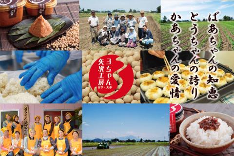 【ANA限定】3ちゃん矢次の米みそ　丸ごと味噌とご飯のお供　計3点セット