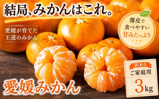 ＜玉宝の味わい 愛媛県産みかん 合計約3kg＞『2026年10月下旬～1月下旬迄に順次出荷予定』 訳あり あまい 甘酸っぱい ミカン 蜜柑 ご家庭用 果汁 果物 くだもの フルーツ オレンジ 柑橘 人気柑橘 特産品 極尽道 愛媛県 西予市 【常温】
