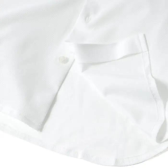 DJS-004 decollouomo メンズドレスシャツ半袖（生地／コンコルド）ピュアホワイト／XLサイズ