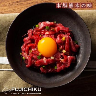 ふるさと納税 小国町 【熊本と畜】ふじ馬刺し おつまみユッケ6個セット 300g |  | 01