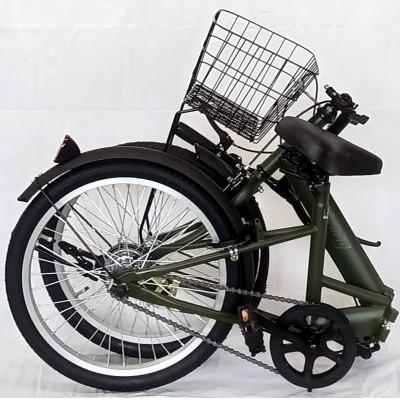 ふるさと納税 四日市市 オリタタミ自転車20型　バスケット付　マットカーキ |  | 02