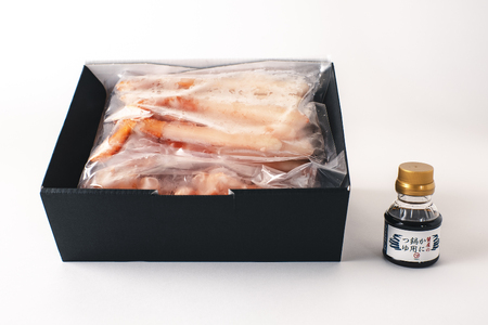 蟹屋の蟹鍋セット（境港産カット生紅ずわい蟹、鍋つゆ付き）1ｋｇ　年末年始　マルツ M13 1188