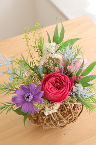 プリザーブドフラワー ルリ ピンク