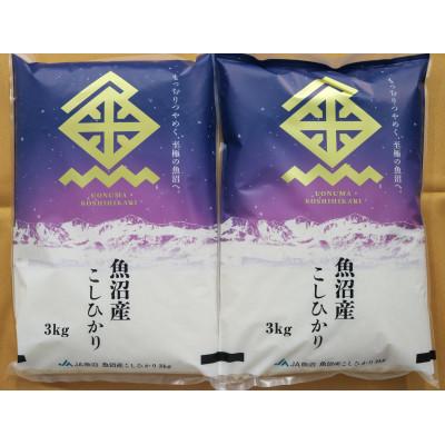 ふるさと納税 魚沼市 令和7年産　魚沼産コシヒカリ　精米6kg(3kg×2)