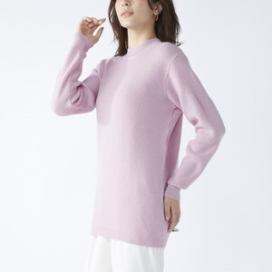 【訳あり 限定数量】カシミヤ100% チュニック セーター ラベンダー 1枚 レディース Fサイズ 26271F ｜ カシミア ニット フリーサイズ
