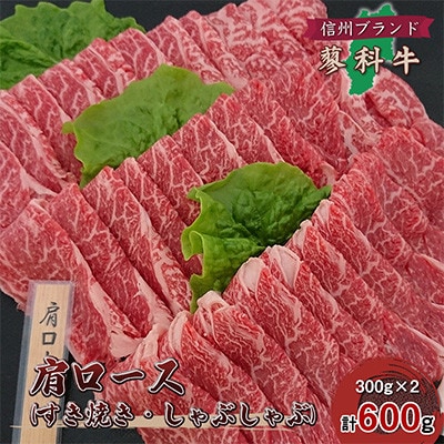 【毎月定期便】【牛肉肩ロース】信州蓼科牛 300g×2パック 御代田町古越牧場産全6回【配送不可地域：離島】【4078072】