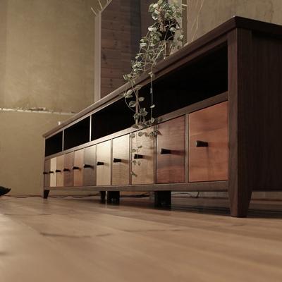 ふるさと納税 大川市 テレビボードTONGARI　11WOOD wal-naウォールナット　240cm　大川市　WAプラス |  | 02