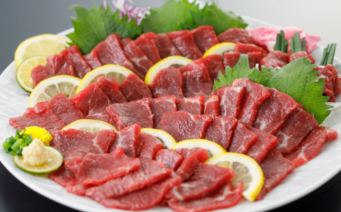 【全3回定期便】上赤身 馬刺し 400g【山都町（阿蘇牧場）】 [YDF032] 