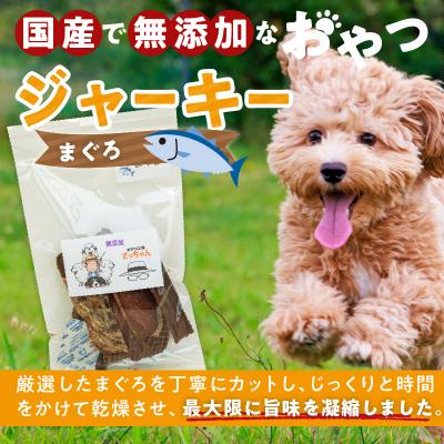 ふるさと納税 小牧市 犬猫用 ペットフード 国産無添加おやつジャーキー まぐろ(魚)[143O06] |  | 01