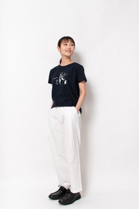 《2》メンズL　ミュージックTシャツ　NAVY
