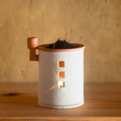 ふるさと納税 南山城村 トロッピカル窯の癒しの茶香炉(煙突付き)