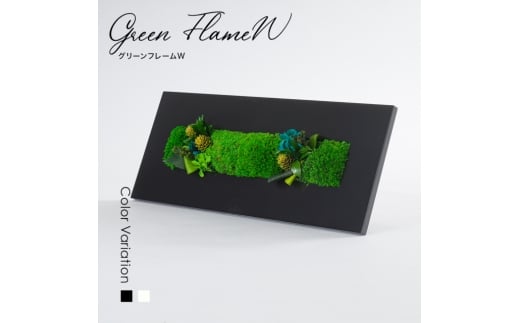 グリーンフレームW 花 お花 プリザーブドフラワー ギフト プレゼント お祝い 誕生日 お供え アレンジ インテリア 東京都 墨田区【黒フレーム】 [№5619-6321]