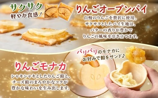 菓子・ジュースセットA（リンゴジュース5本＋りんごオープンパイ＋りんごモナカ）