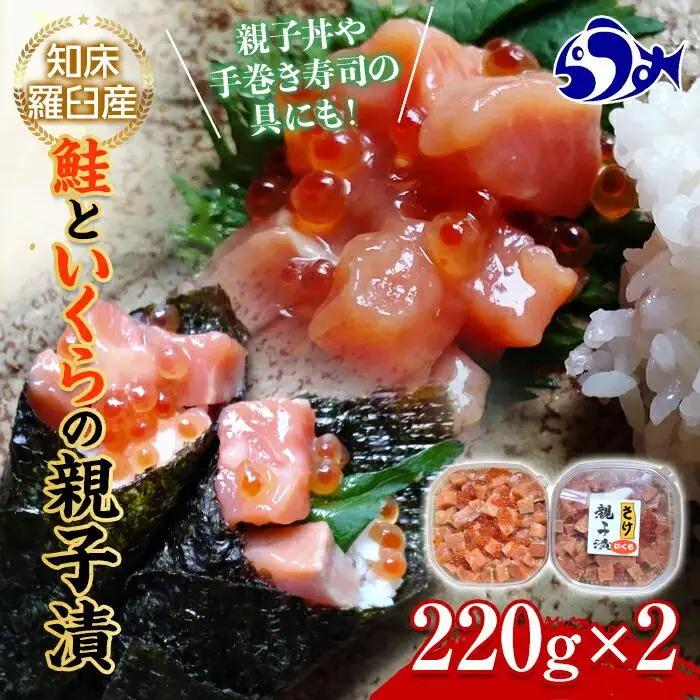 知床羅臼産 鮭といくらの親子漬220g×2   魚 海鮮丼 いくら 国内製造 北海道