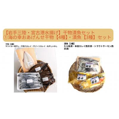 ふるさと納税 宮古市 【岩手三陸・宮古港水揚げ】(1) 海の幸をおあげんせ干物【4種】・漬魚【3種】セット