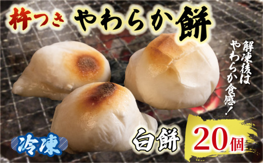 白餅  20個 やわらか餅  冷凍 餅 もち お餅 小分け 真空パック 国産 無添加 正月 お正月 年末年始 簡単 便利 お雑煮 ぜんざい 焼き餅 おやつ 長期保存 備蓄食 非常食 防災 三重県 伊勢 志摩 5000円 5千円 五千円