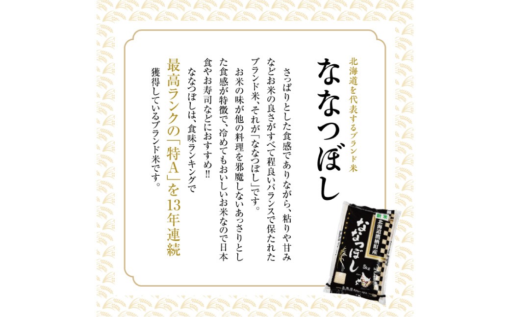 ななつぼし（白米）約5kg×4袋計約20kg 北海道鷹栖町