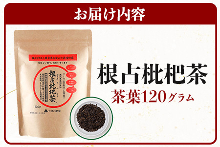 根占枇杷茶 茶葉  1袋（120g入）煮出し用 | ねじめ びわ茶 国産 使い切り トルマリン石 焙煎 健康茶 お茶 煮だし 飲みやすい 香ばしい おいしい びわの葉 鹿児島県 南大隅町 十津川農場　