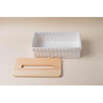 ふるさと納税 湖南市 ティッシュペーパー籠【月白】 |  | 03