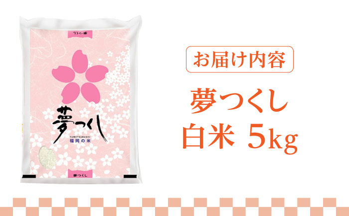 【令和5年産】福岡県産ブランド米「夢つくし」白米 5kg《築上町》【株式会社ゼロプラス】 [ABDD007] 11000円  11000円 