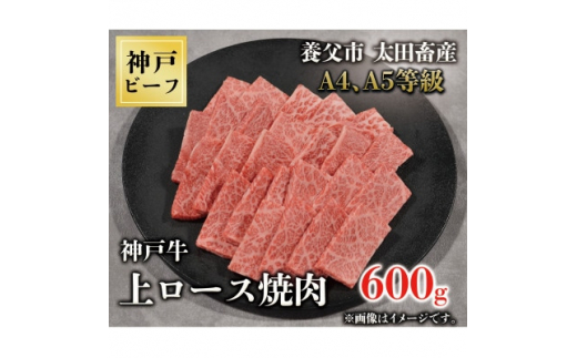 
神戸牛　上ロース焼肉　600g【1442840】
