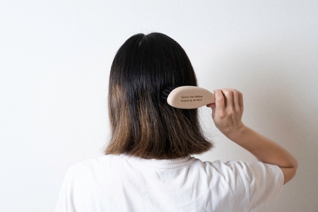 【浅草アートブラシ】猪毛ヘアブラシ「かみわざ」