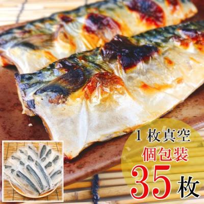 ふるさと納税 根室市 [個包装]塩さばフィレ1枚×35P B-09032