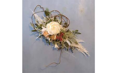 ドライフラワーのお正月しめ縄飾り【ナチュラル素材】〈2Wayタイプ〉注連縄 標縄 七五三縄 しめ飾り 注連飾り 〆縄 しめなわ 正月飾り F4B-0730