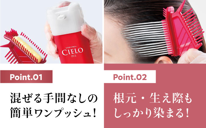 シエロ ヘアカラークリーム ダークピュアブラウン 3個 / CIELO 白髪染め セルフカラー ヘアカラー / 瀬戸市 / ホーユー株式会社 [BBEL005]