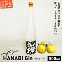 【ふるさと納税】【事前受付開始】【クラフトジン】HANABI Gin 500ml／ 9月14日より発送開始 数量限定 お酒 酒 アルコール ジン クラフトジン 和ハッカ 和薄荷 特産 柑橘 スパイス フレッシュ 茨城県 五霞町