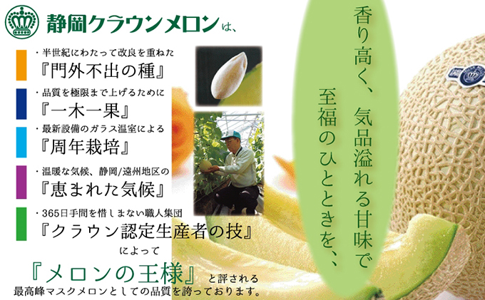 【メロン定期便】クラウンメロン（白等級）特大玉　1玉【3