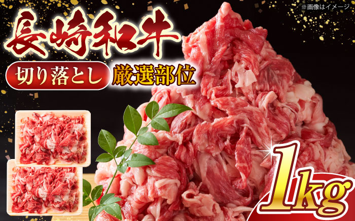 【A4〜A5】長崎和牛切り落とし　1kg(500g×2p）【株式会社 MEAT PLUS】 [QBS006] 牛肉 切り落とし きりおとし 牛肉 切り落とし しゃぶしゃぶ すき焼き 長崎和牛 牛肉 きりおとし