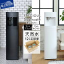 【ふるさと納税】 定期便 家電 水 天然水 12回 ウォーターサーバー FRECIOUS Slat+cafe　選べる本体カラー マットブラック マットホワイト 黒 白 コーヒーメーカー 一体型 電化製品 家電製品 便利 飲料 富士山の天然水 山梨県 富士吉田