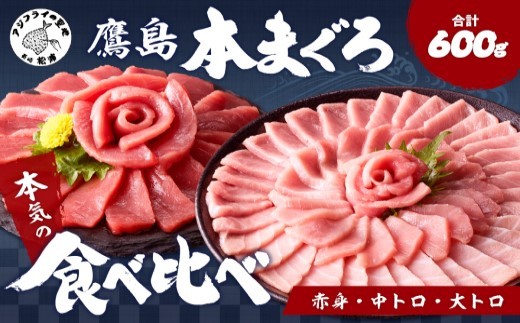 
                  鷹島本まぐろ柵(赤身・中トロ・大トロ) 合わせて600g( マグロ まぐろ 赤身 中トロ 大トロ 本まぐろ 手軽 おつまみ 柵 刺身 冷凍 流水解凍 )【C8-023】
                