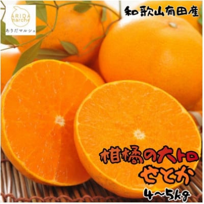 ≪先行予約 2027年2月～発送≫【高級】和歌山有田の濃厚せとか 約4～5kg【1740467】
