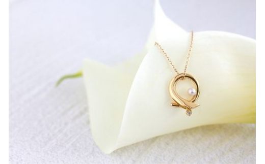 Calla K10 ダイヤモンド パールネックレス レディース ジュエリー アクセサリー ねっくれす 神奈川 湘南 藤沢