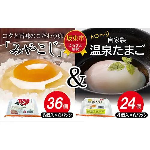伝承卵「みやこじ」と「温泉たまご」の詰合せ No.217
