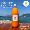 【ふるさと納税】【訳あり】愛媛 シュガーファーム 丸搾り みかんジュース ストレート1000ml×1本【1507600】