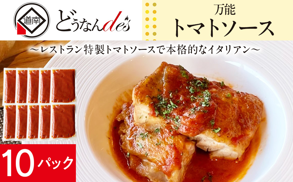 どうなんde's特製 万能トマトソースセット（10食） 加工品 惣菜 KD046