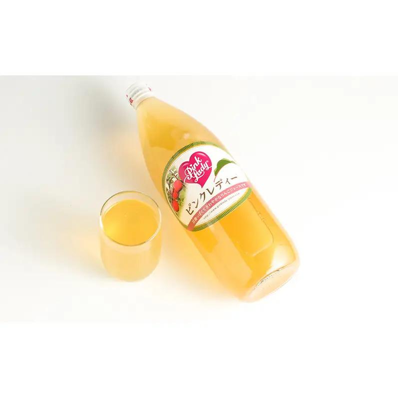 リンゴジュース１L×4本 ピンクレディー100％ りんご フルーツジュース 長野県