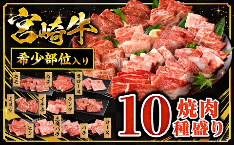 宮崎牛焼肉10種盛り合わせ_M132-067-PU