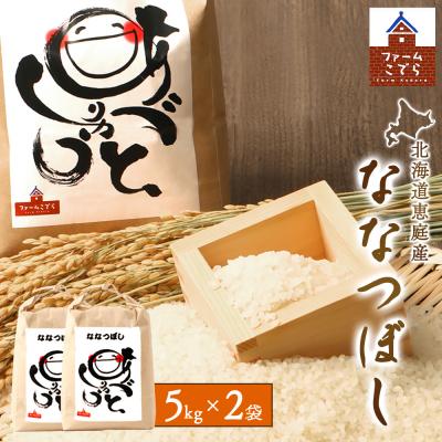 ふるさと納税 恵庭市 北海道恵庭産 ななつぼし5kg×2袋(計10kg)【67002001】