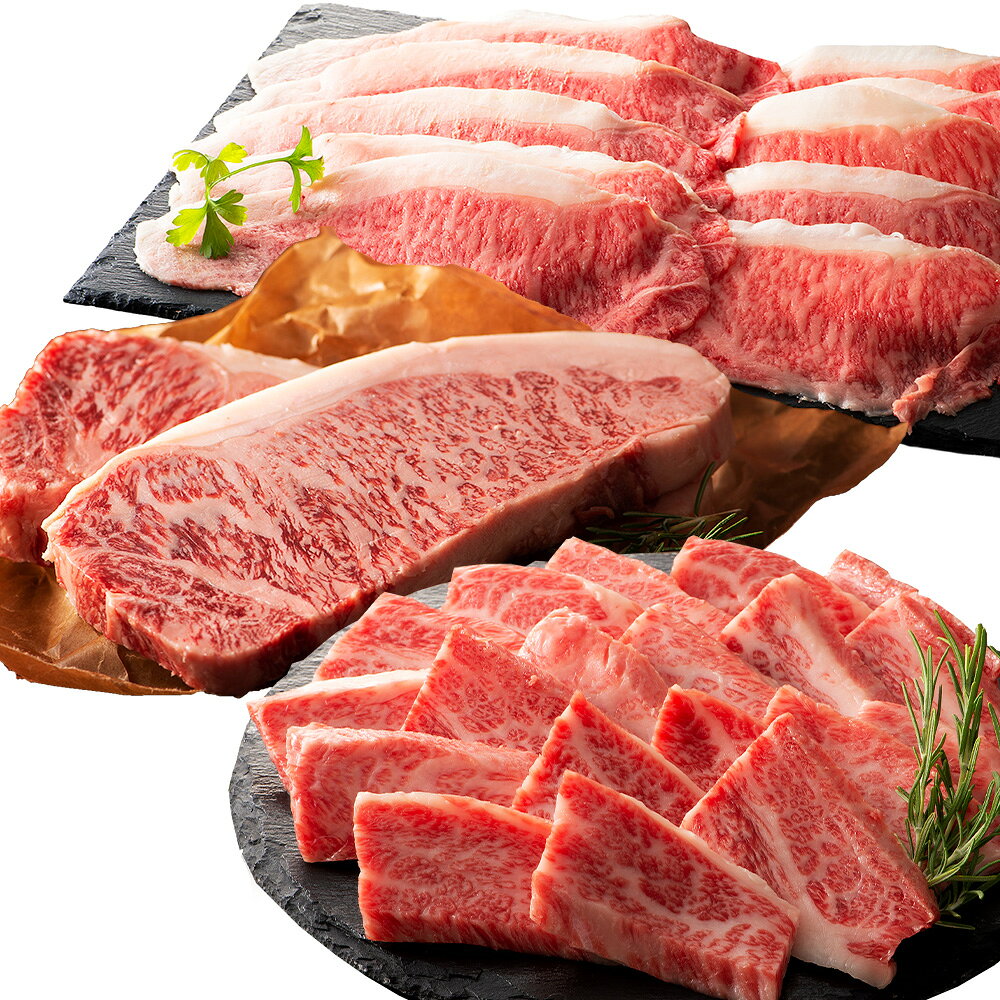 【ふるさと納税】くまもと黒毛和牛【藤彩牛】 サーロインステーキと2種の食べ比べセット（サーロインステーキ・バラ焼肉用・ローススライス） 計700g サーロイン ステーキ バラ カルビ ロース スライス 焼肉 焼き肉 やきにく 冷凍 熊本県産 国産 熊本県 熊本市 送料無料