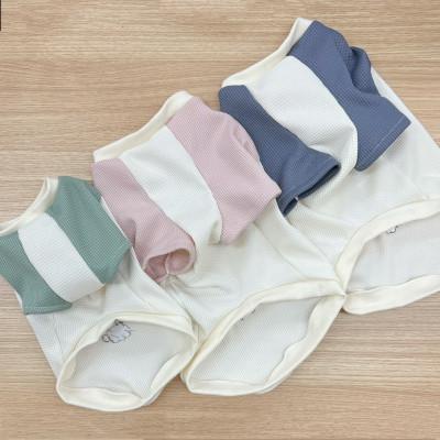 ふるさと納税 東大阪市 ツートンカラー半袖刺繍ウェア　わんちゃんの名前の刺繍入り(犬の洋服) |  | 01