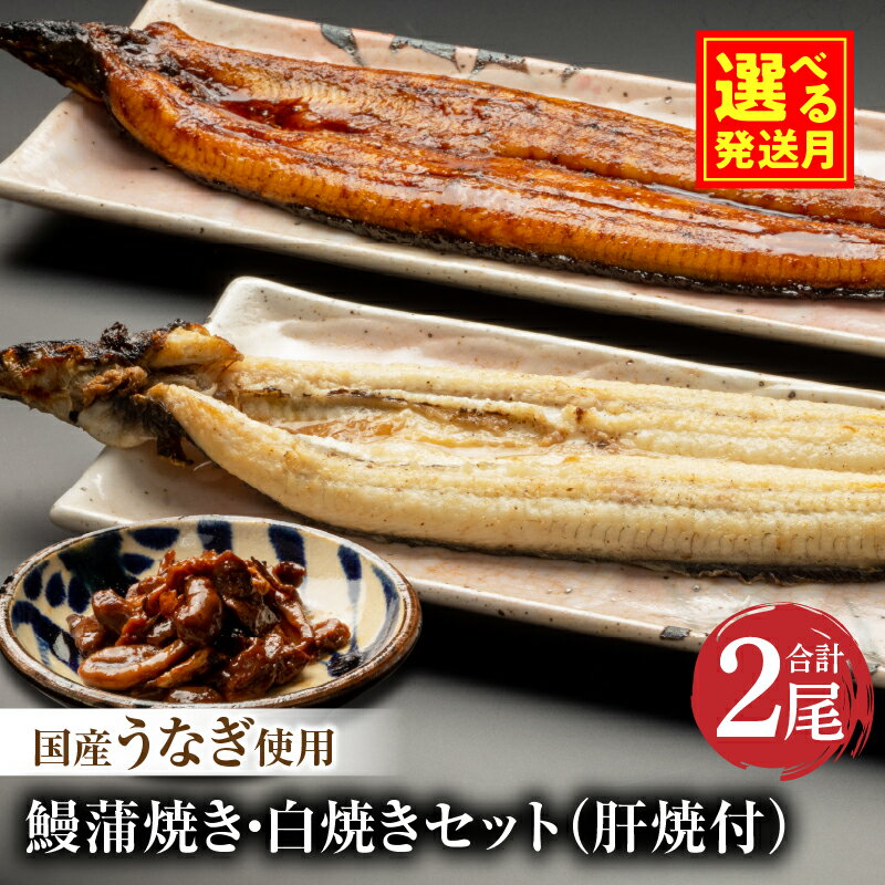 【ふるさと納税】【発送時期が選べる】国産 うなぎ蒲焼・白焼 セット 肝焼き付 蒲焼き 堪能 白焼き 長焼 贈り物 肝焼き たれ さんしょう お土産 冬うなぎ 惣菜 お惣菜 おかず 贈答 贈り物 ギフト 人気 選べる グルメ お取り寄せ 宮崎県 宮崎市《レビューキャンペーン》