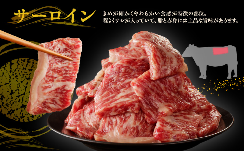 黒毛和牛A5/A4等級 切り落とし 味付き 焼肉セット 600g（サーロイン 300g／リブロース 300g） ギフト プレゼント に最適 CFX0030