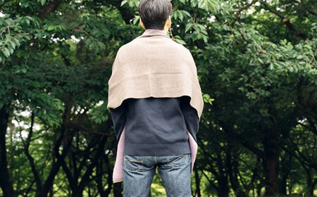 ストール CLEMATIS 接結カラフルストール ( たたきポケット・パープル・Fサイズ ) | レディース メンズ おしゃれ シンプル マフラー 秋冬 秋 冬 プレゼント ギフト 新潟県 五泉市 株