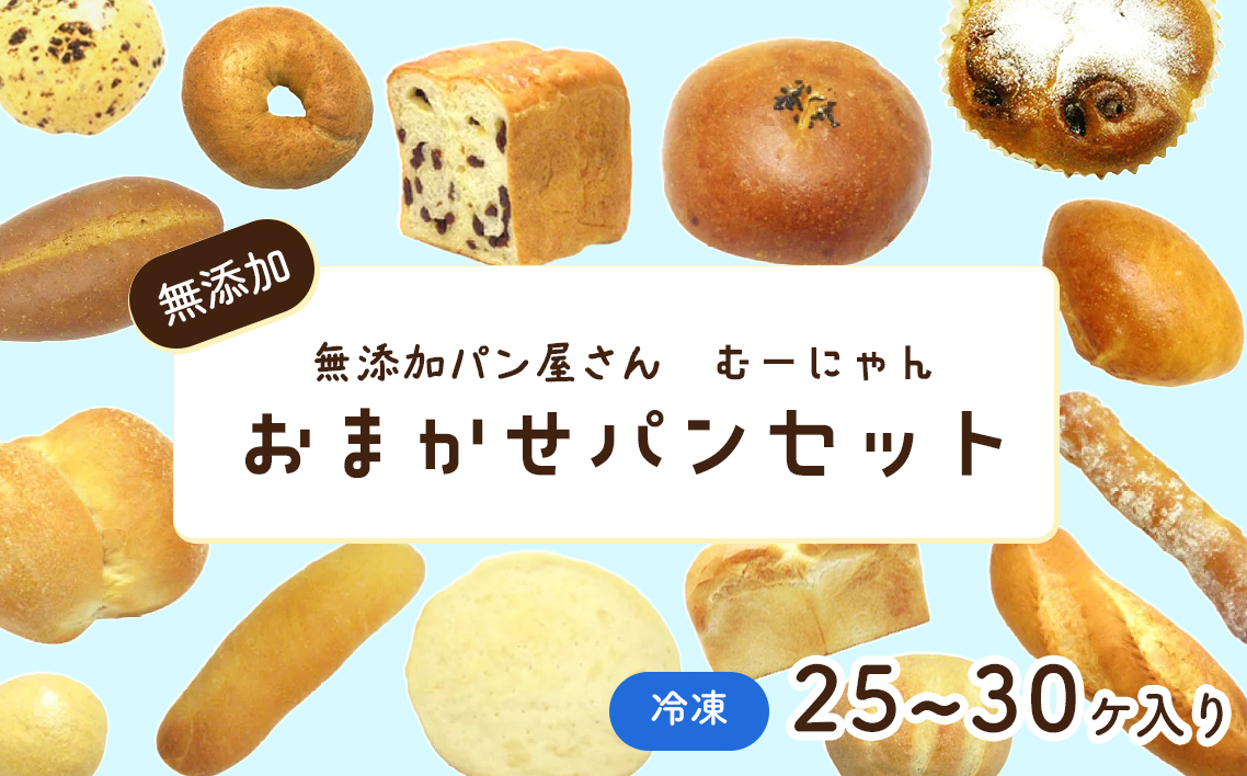 無添加 おまかせ冷凍パン 福箱 25〜30個入 詰め合わせセット No.060
