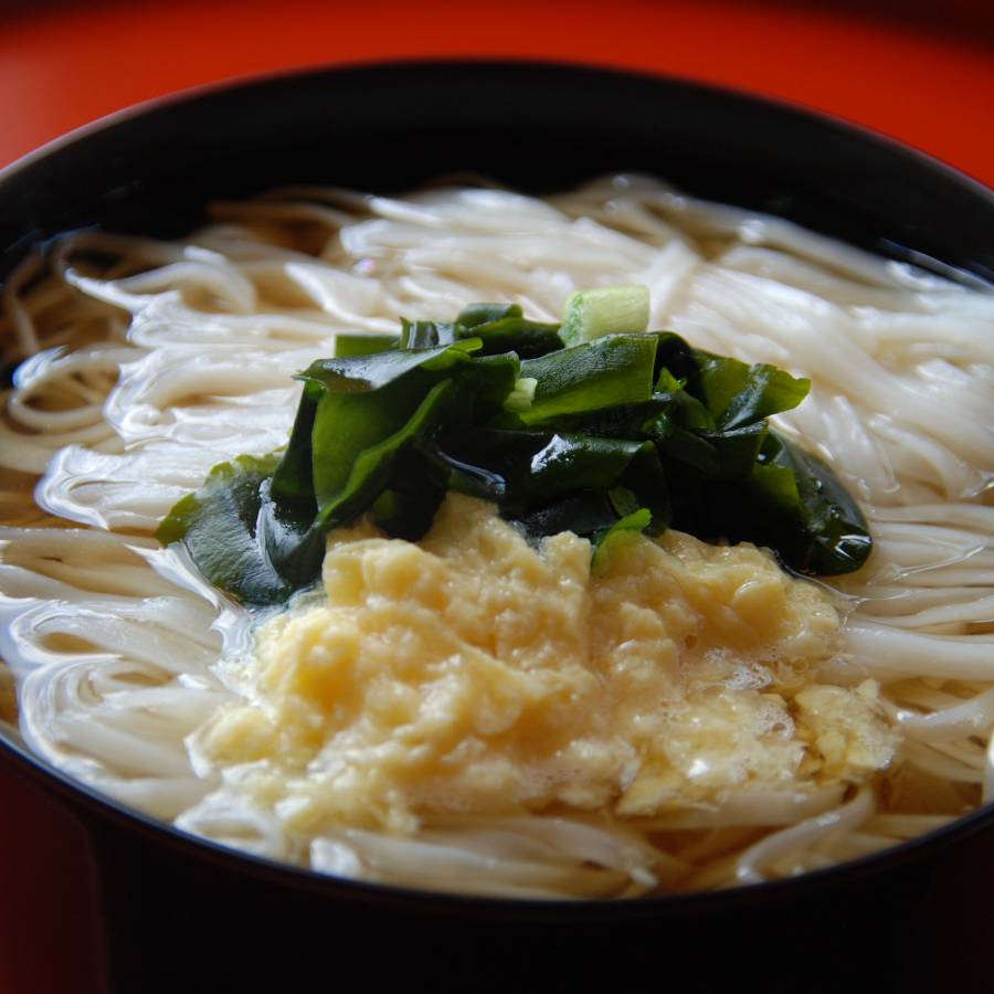 ＜稲庭吟祥堂本舗＞お湯を注ぐだけの稲庭うどん（かきたま付き）6食セット